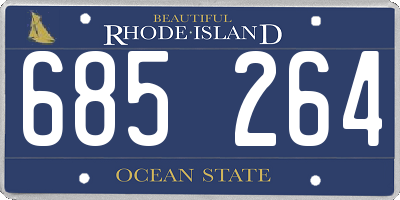 RI license plate 685264