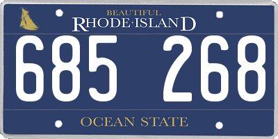 RI license plate 685268