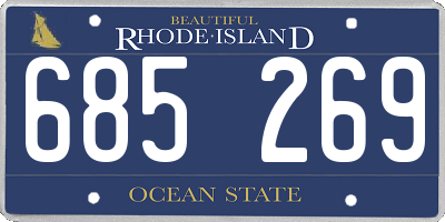 RI license plate 685269
