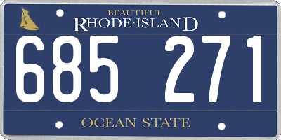RI license plate 685271