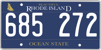 RI license plate 685272
