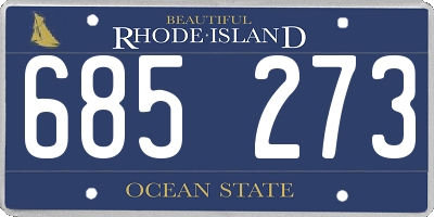 RI license plate 685273
