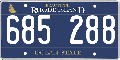 RI license plate 685288