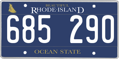 RI license plate 685290