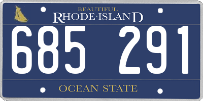 RI license plate 685291