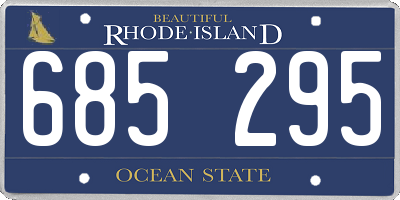 RI license plate 685295