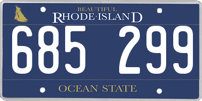 RI license plate 685299