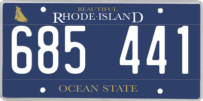 RI license plate 685441