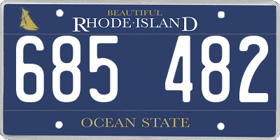 RI license plate 685482