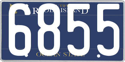 RI license plate 6855