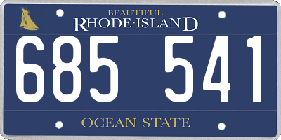RI license plate 685541