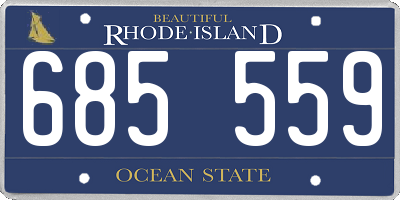 RI license plate 685559