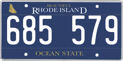 RI license plate 685579