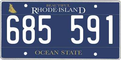 RI license plate 685591
