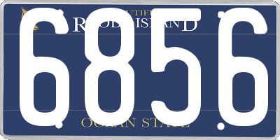 RI license plate 6856