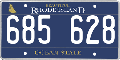 RI license plate 685628