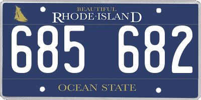 RI license plate 685682