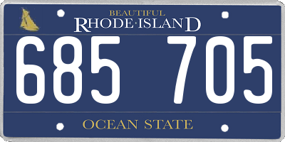 RI license plate 685705