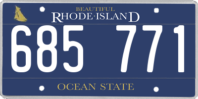 RI license plate 685771