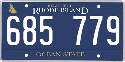 RI license plate 685779