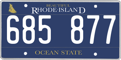 RI license plate 685877
