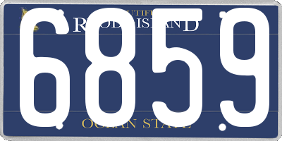 RI license plate 6859