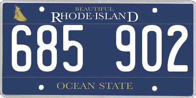 RI license plate 685902