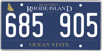 RI license plate 685905
