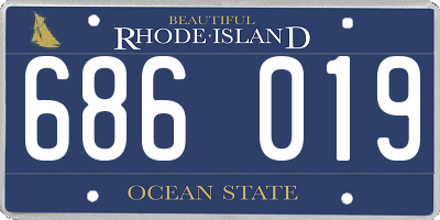 RI license plate 686019