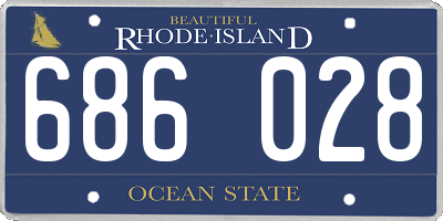 RI license plate 686028