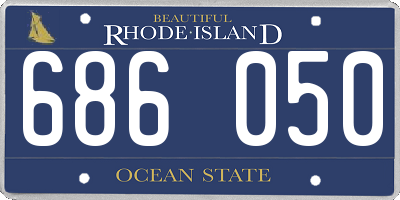 RI license plate 686050