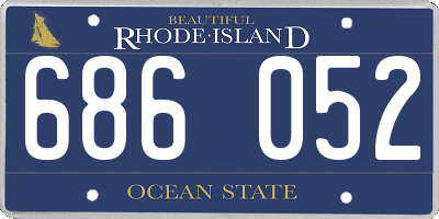 RI license plate 686052