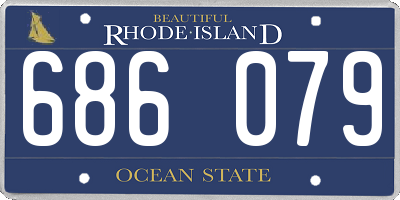 RI license plate 686079
