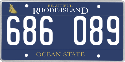 RI license plate 686089