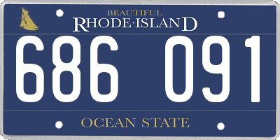 RI license plate 686091