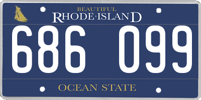 RI license plate 686099