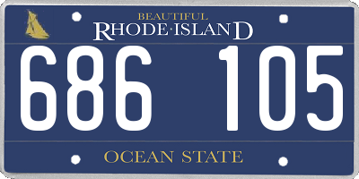 RI license plate 686105