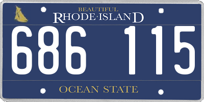RI license plate 686115