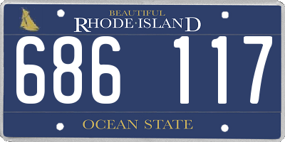 RI license plate 686117