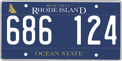 RI license plate 686124