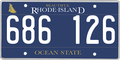 RI license plate 686126