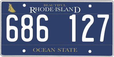 RI license plate 686127