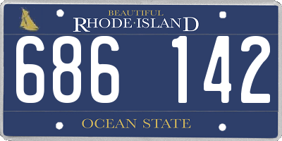 RI license plate 686142