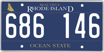 RI license plate 686146