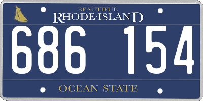 RI license plate 686154