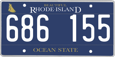 RI license plate 686155