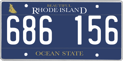 RI license plate 686156