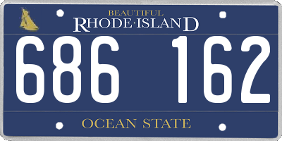 RI license plate 686162