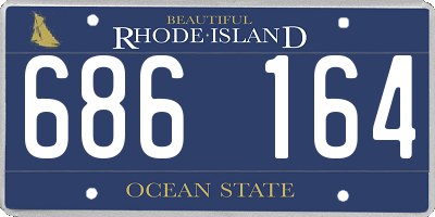 RI license plate 686164