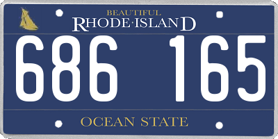 RI license plate 686165